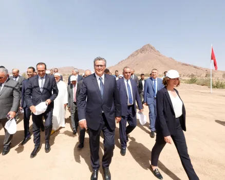 الزيارة الميدانية التي قام بها رئيس الحكومة، عزيز أخنوش بإقليم ورزازات، لتفقد مجموعة من المشاريع الاقتصادية والاجتماعية