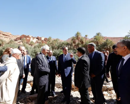 رئيس الحكومة عزيز أخنوش، في زيارة ميدانية لعدد من الجماعات الترابية التابعة لإقليم تزنيت
