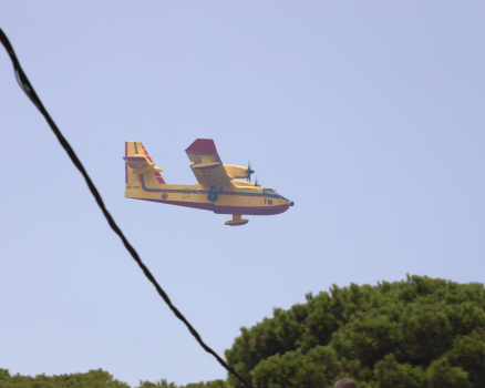 طائرة من نوع كنادير متخصصة في مكافحة حرائق الغابات