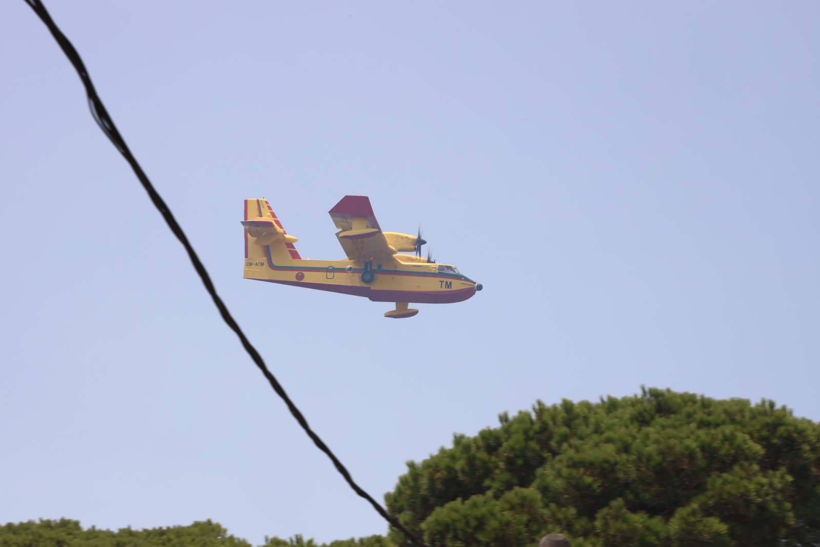 طائرة من نوع كنادير متخصصة في مكافحة حرائق الغابات